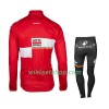 Kind Fietskleding (Wielershirt Lange Mouw + Fietsbroek Lang) 2017 Lotto-Soudal N001